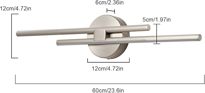 EDISLIVE Dimmable Modern LED Vanity Light Fixtures Bathroom Vanity Wall Lighting - Image 4