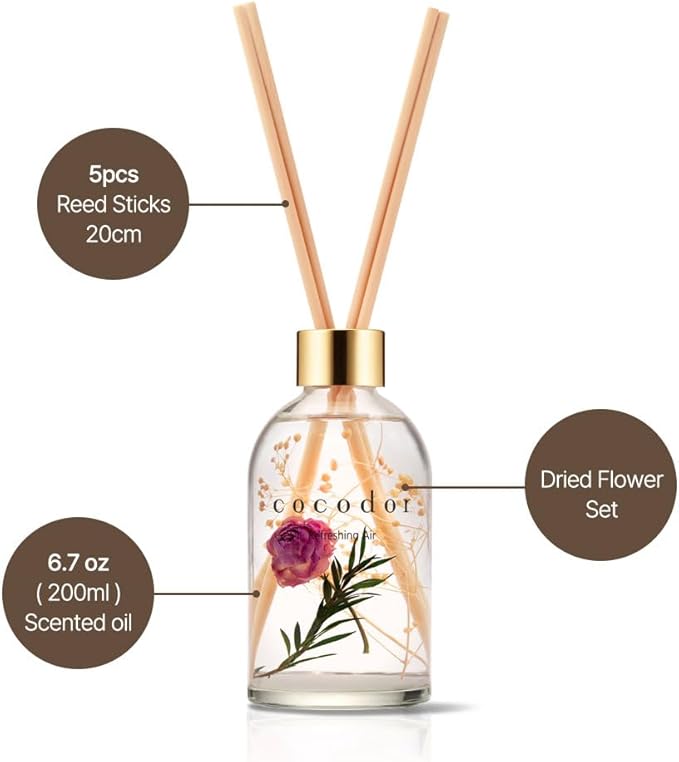 COCODOR Herbarium Reed Diffuser/Garden Lavender/6.7oz/ Fragrance Scent - Image 3