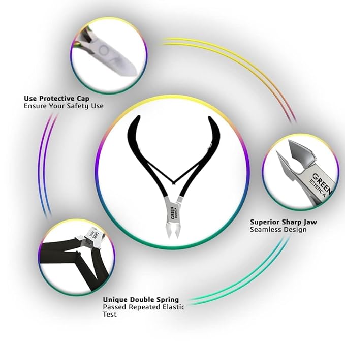 Professional Cuticle Trimmer Nail Cuticle Cutter Stainless Steel Cuticle Nippers - Image 4