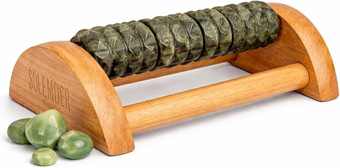 Natural Jade Foot Massager – Stress Relief, Muscle Relaxation and Improved by Solemender