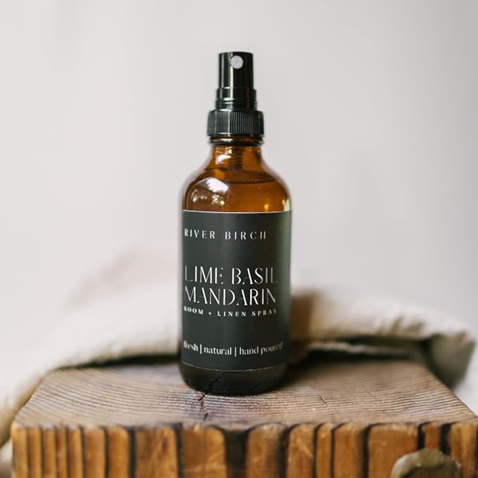 River Birch Lime Basil Mandarin Scented Linen and Room Spray | Home Fragrance | - Image 2