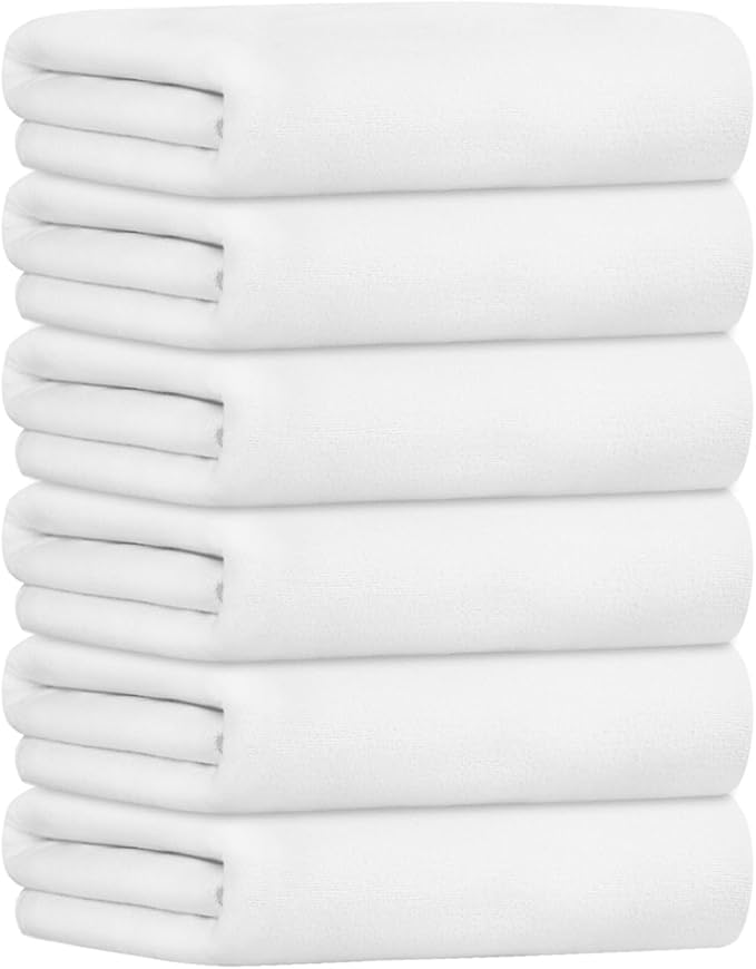 JML Bath Towel, Large Microfiber Bath Towels Set 6 Pack - Image 2