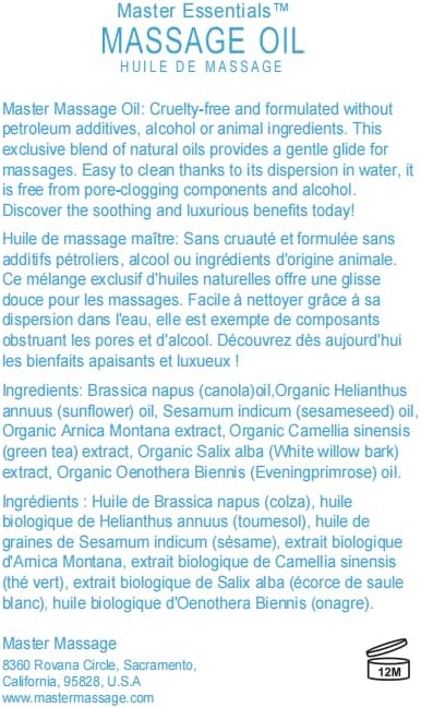 Master Massage - Organic, Vitamin-Rich and Water-Soluble Massage Oil - 4 Gallon - Image 4