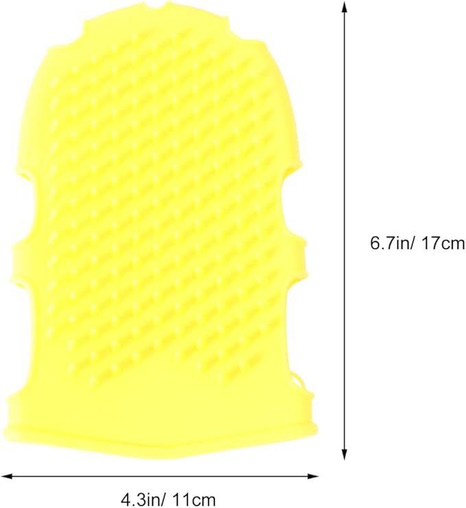 Mikinona Double Sided Silicone Bath Gloves Back Scrubber - Image 2