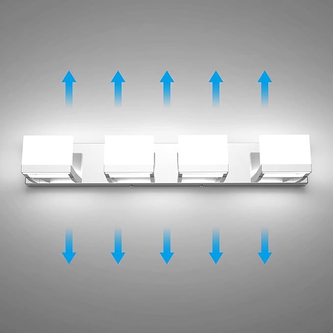 Tipace Dimmable Modern 4 Lights LED Vanity Light - Image 7