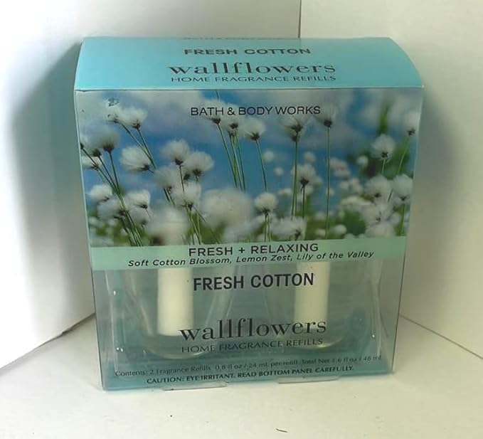 Bath & Body Works Wallflowers Home Fragrance Refill Bulbs Fresh Cotton 2 Pack - Image 3