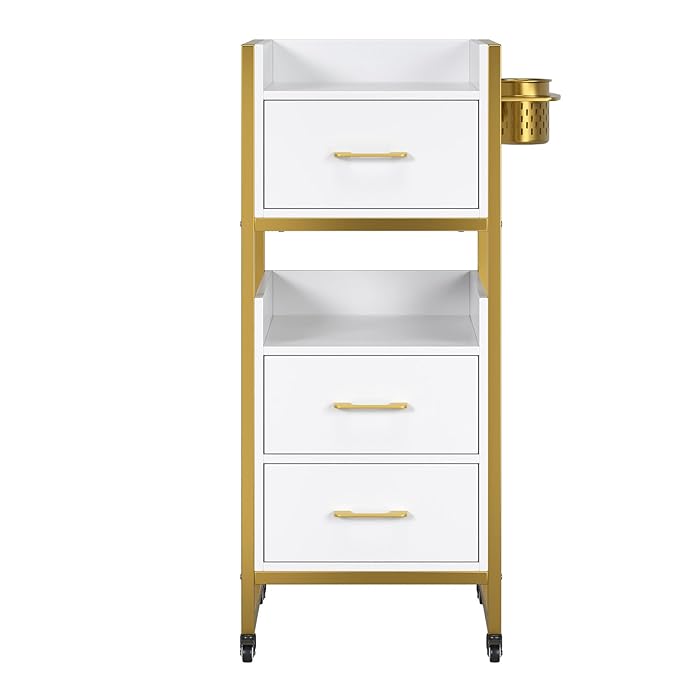 OmySalon Salon Trolley Cart, Hair Styling Station - Image 9