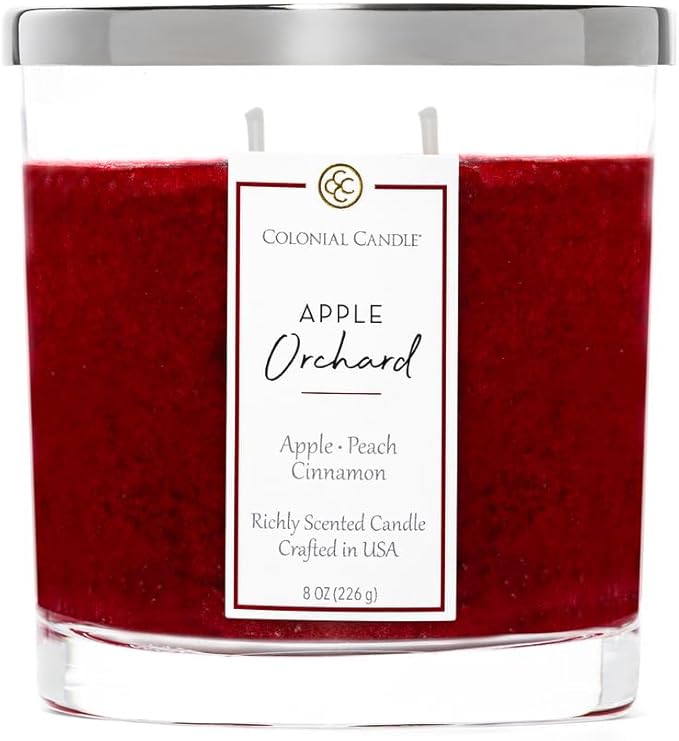 Colonial Candle Apple Orchard Scented Candle Jar, Highly Fragranced Candles by ColonialCandle