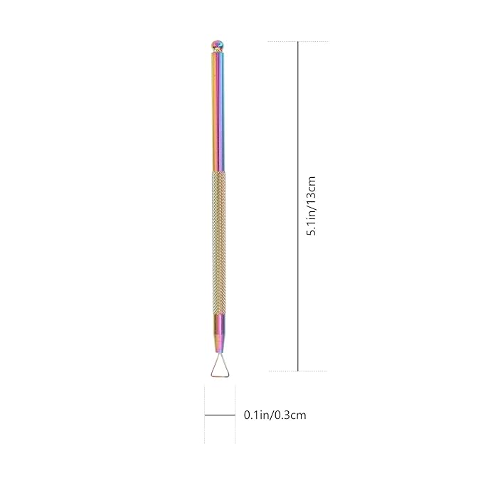 Beavorty Nail Cuticle Pusher 4pcs Stainless Steel Cuticle Peeler Triangle - Image 9