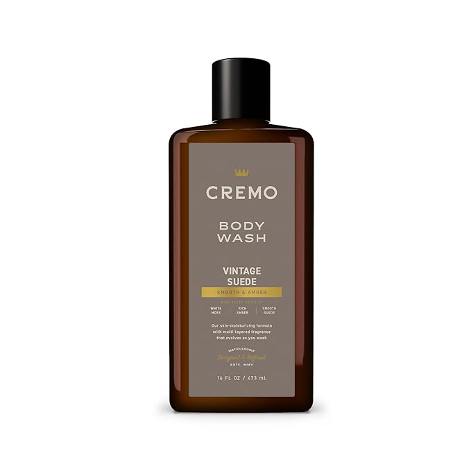 Cremo Body Wash for Men, Rich-Lathering Vintage Suede, 16 Fl Oz by CremoCompany