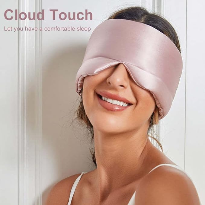 100% Mulberry Silk Eye Mask Blackout Sleeping Eye Cover - Image 8