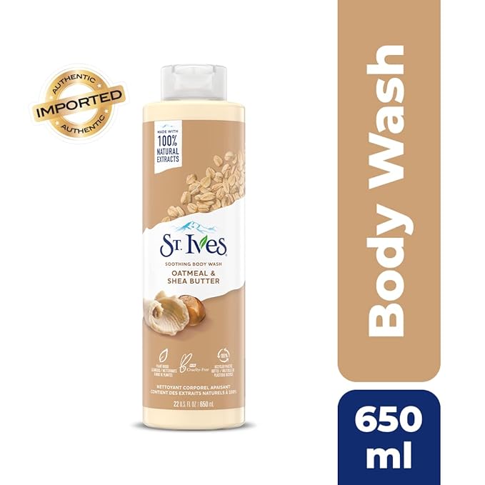 St. Ives Oatmeal & Shea Butter Body Wash | Moisturizing Body Wash - Image 2