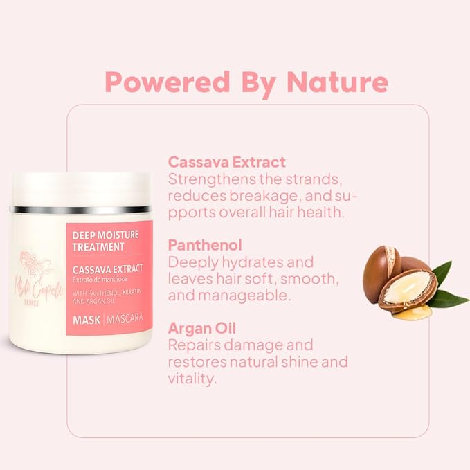 I Belli Capelli Venice Cassava Extract & Argan Oil Hair Mask - Image 5