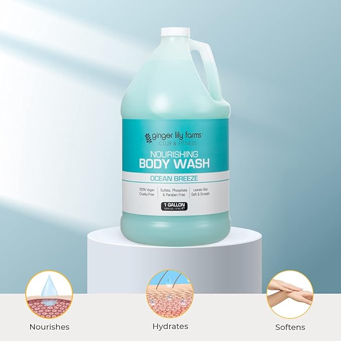 Ginger Lily Farms Club & Fitness Nourishing Body Wash, 100% Vegan & Cruelty-Free - Image 6