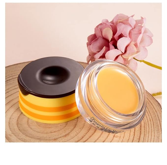2 Pcs Lip Balm Honey Pot, Honey Moisturizing Lip Mask Reduces Lip Lines and - Image 6