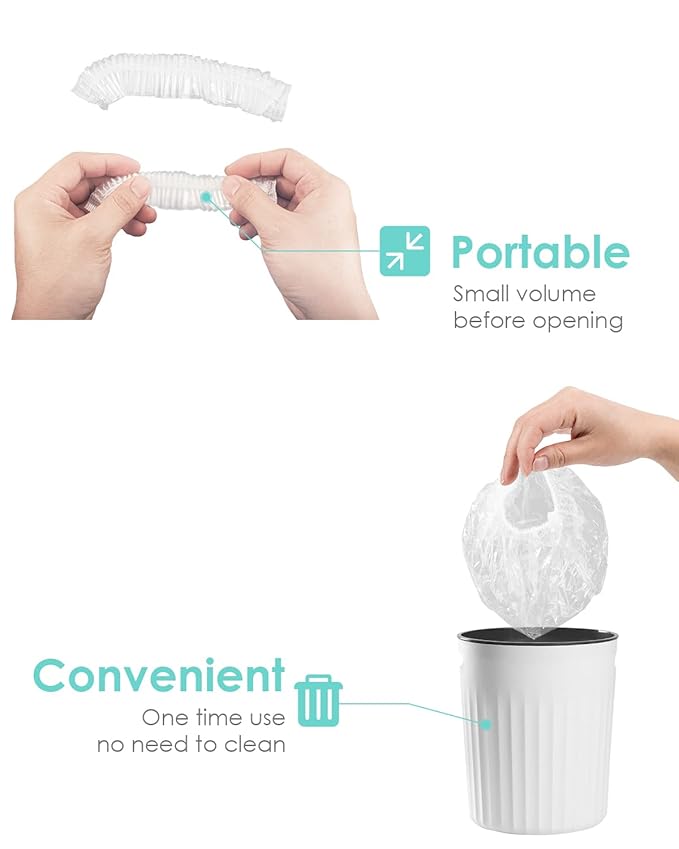 Auban 30PCS Disposable Shower Caps, Individually Wrapped Larger & Thicker - Image 5