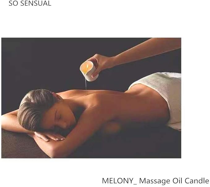 MELONY Soy Massage Oil Candle | Horeysuckle Galbanum | 2.82 OZ / 80G | Perfect - Image 5