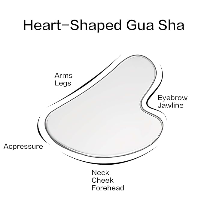 Gua Sha Facial Tools, Stainless Steel Guasha Tool - Image 2