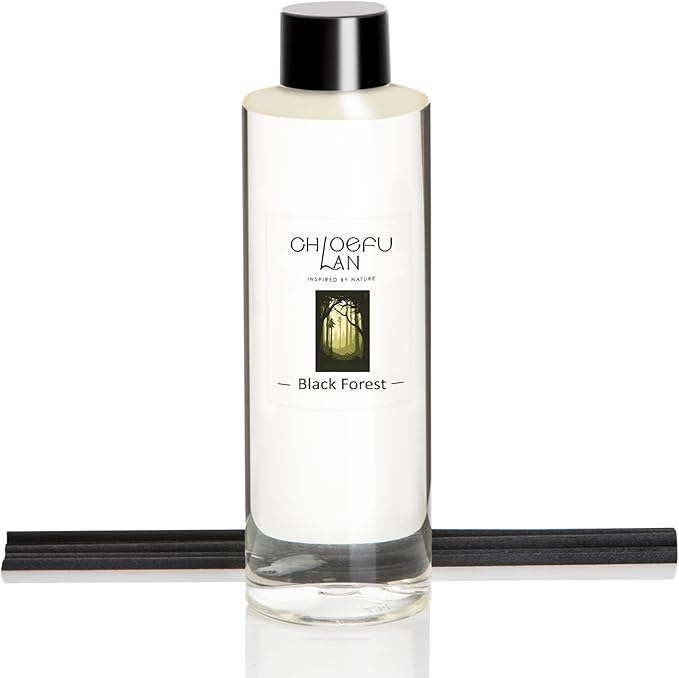 Chloefu LAN Black Forest Scented Oil Diffuser Refill 6.76 fl oz Natural by ChloefuLANScentedCandles