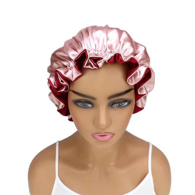 Adjustable Silk Satin Bonnet Hair Care Caps - Image 5