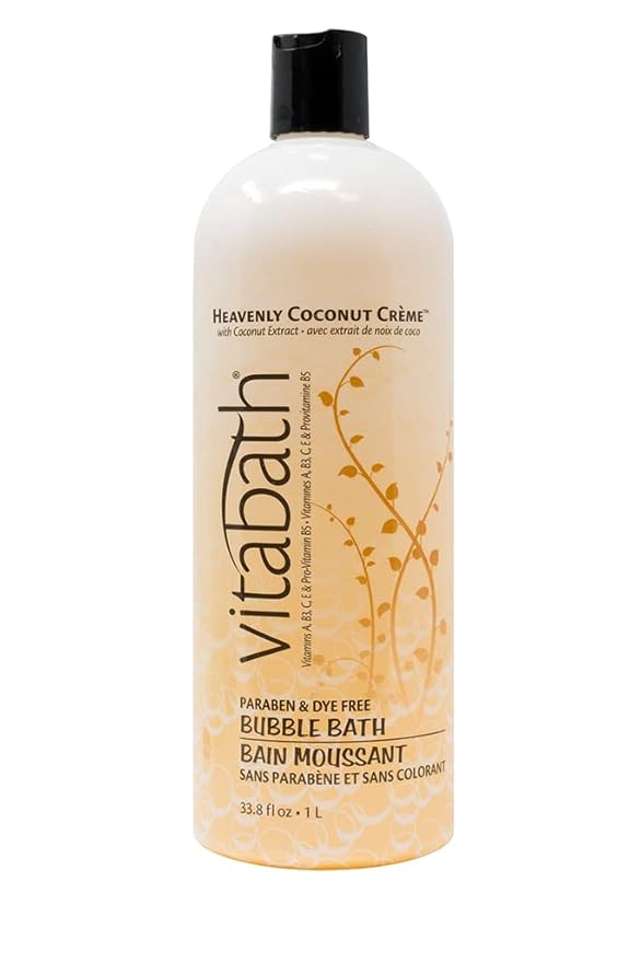 Vitabath Heavenly Coconut Crème Bubble Bath Rich Foaming Bubbly Soak & Relaxing by Vitabath
