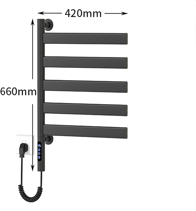 Smart Rotating Heated Towel Rack - Image 3