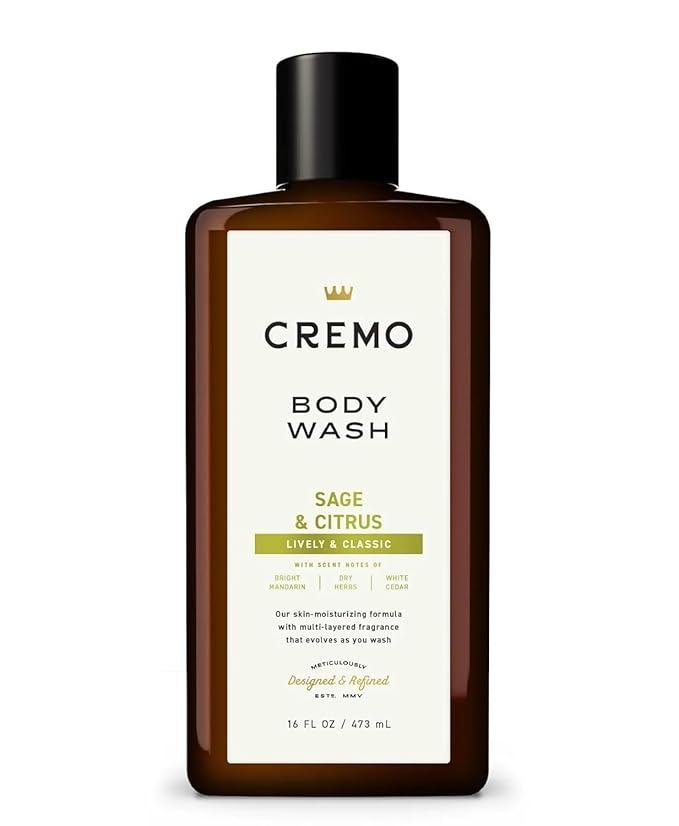 Cremo Body Wash for Men, Rich-Lathering Sage and Citrus, 16 Fl Oz by CremoCompany