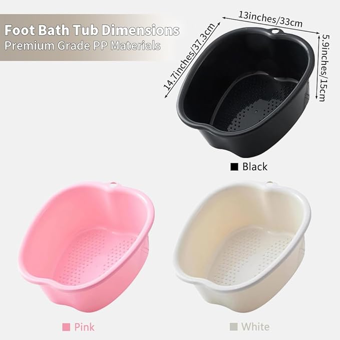 Foot Soaking Tub Sturdy Soaking Feet Bucket Large Size Foot Basin Thickened - Image 5