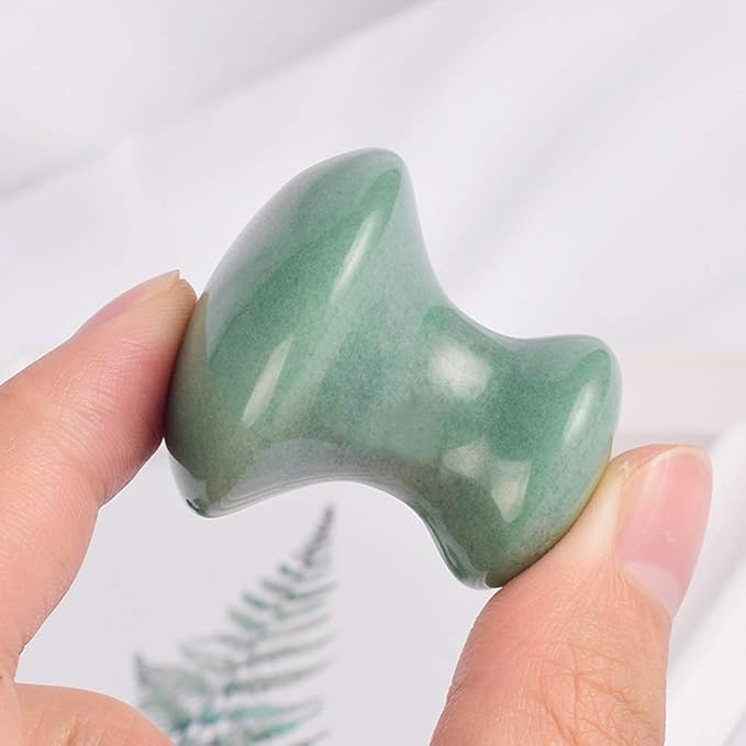 Jade Gua Sha Massage Tools Facial Tool Natural Green Gua Sha Anti Aging Facial - Image 2