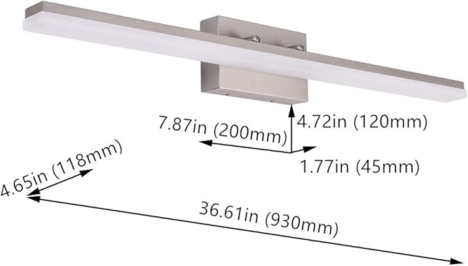 mirrea 36in Modern LED Vanity Light - Image 7