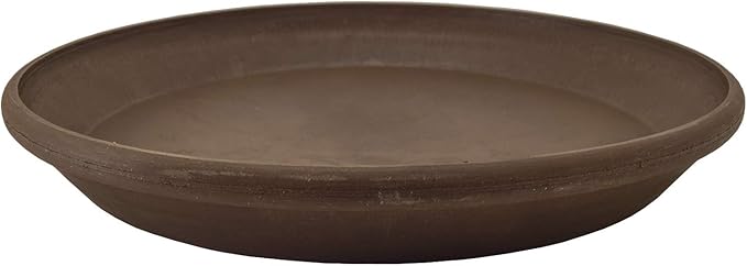 PSW Pot Collection AP30C 12-inch Plastic/Stone/Wood Composite Plant Saucer Drip by PSW