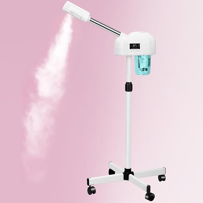 Professional Facial Steamer, Nano Ionic Hot Mist Spray, Stand Facial Steamer by Unknown