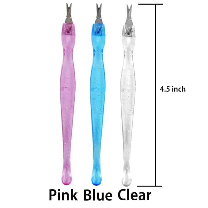 Color Practical Nail Art Tools Pedicure Cuticle Trimmer Remover Pusher Dead - Image 3