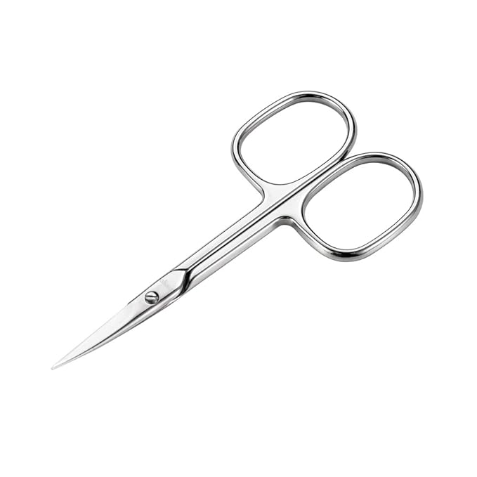 LIVINGO Premium Manicure Nail Scissors, Dry Skin Curved Blade 3.5 inch by LIVINGO