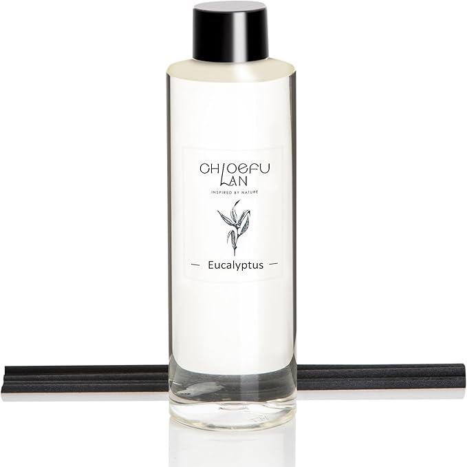 Chloefu LAN Eucalyptus Diffuser Refill Scented Oil 6.76 fl oz Natural Essential by ChloefuLANScentedCandles