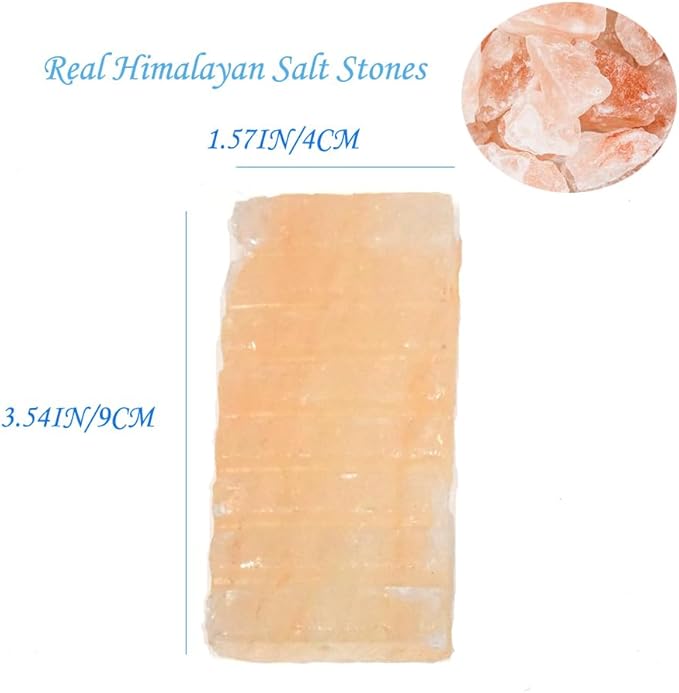 2 Pcs Himalayan Salt Foot Rasp Foot File Hot Massage Stones Cold Stones Set - Image 2