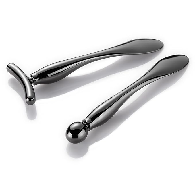 LISAPACK 2PCS Metal Eye Cream Applicator Wand Stick, Massager Tool by Lisapack