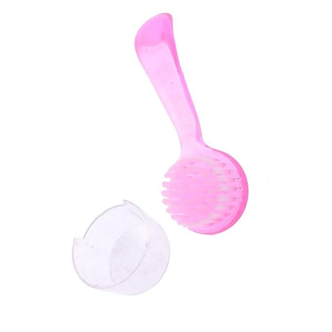 uxcell Plastic Grip Round Bristle Face Facial Cleaning Washing Brush Skin Care - Image 3