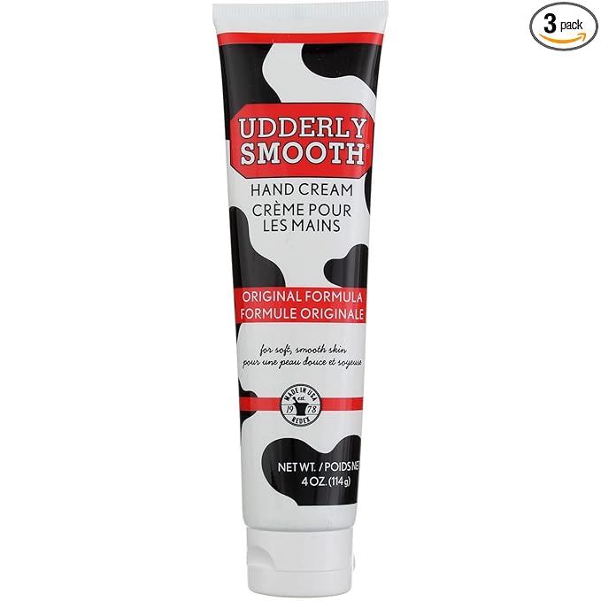 Pack of 3 - Udderly Smooth Udder Moisturizer Cream, 4 oz Tubes by UDDERLYSMOOTH
