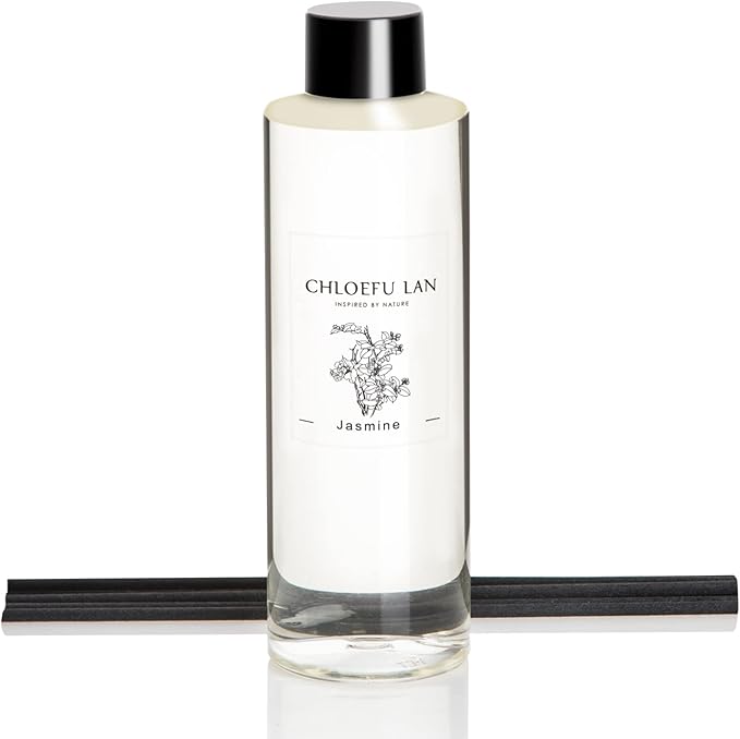 Chloefu LAN Jasmine Reéd Diffuser Refill Natural Essential Jasmine Oil by ChloefuLANScentedCandles