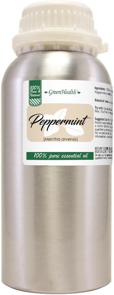 GreenHealth Peppermint Essential Oil – 4 Pack – 100% Pure & Uncut – Strong - Image 2