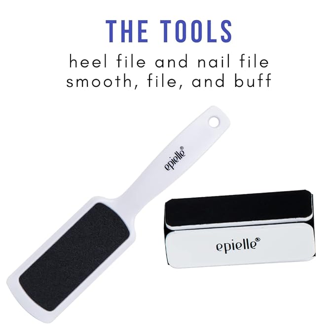Epielle Mani-Pedi Care Kit, 6 Pampering Spa Essentials, Nail Buffing, Hand and - Image 5