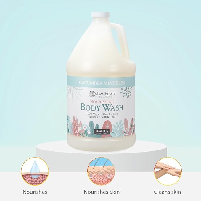 Ginger Lily Farms Botanicals Nourishing Body Wash, 100% Vegan & Cruelty-Free - Image 5