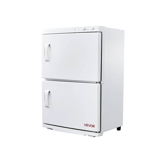 VEVOR Hot Towel Warmer, 46L Large Capacity 2-Tier Towel Warmer Cabinet by VEVOR