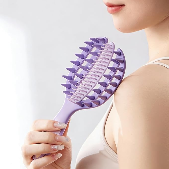 OULIGET 2-in-1 Scalp Massager Shampoo Brush, Hair Scrubber Scalp Stimulator - Image 7