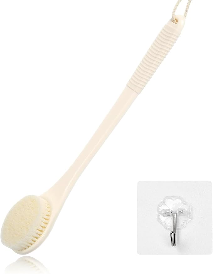 17-Inch Back Scrubber for Shower, Anti-Slip Exfoliating Body Brush for Bath by ROLIZOE