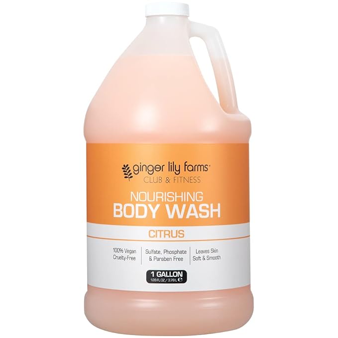 Ginger Lily Farms Club & Fitness Nourishing Body Wash, 100% Vegan & Cruelty-Free by GingerLilyFarms