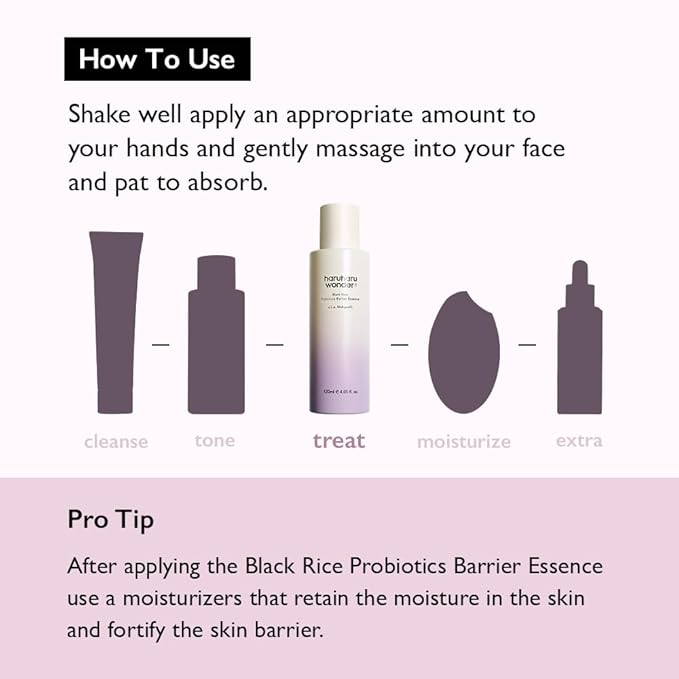 haruharu Wonder Black Rice Probiotics Barrier Essence 1 fl. oz, Travel Size - Image 9