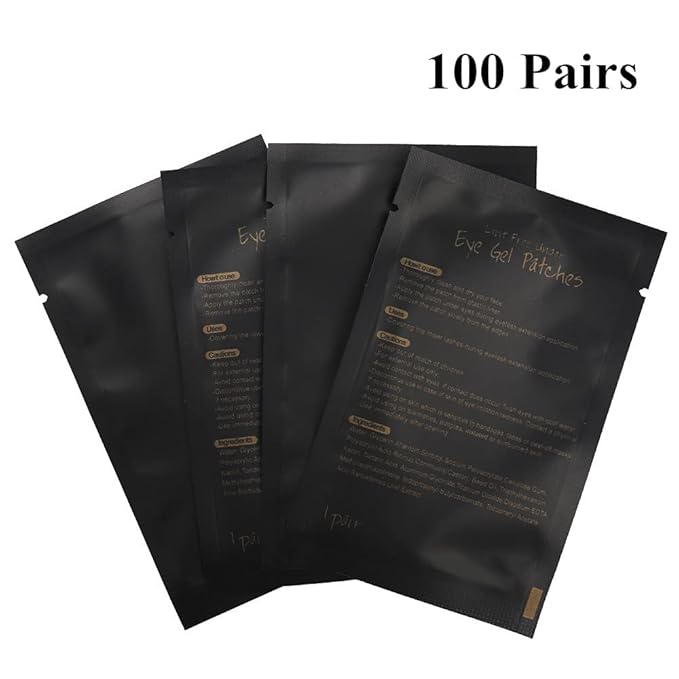 myaokue-up 100 Pairs Eye Gel Pads, Lint Free Under Eye Patches - Image 7