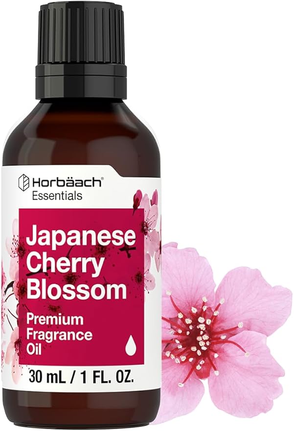 Horbäach Japanese Cherry Blossom Fragrance Oil | 1 fl oz | Premium Grade | by HORBAACH